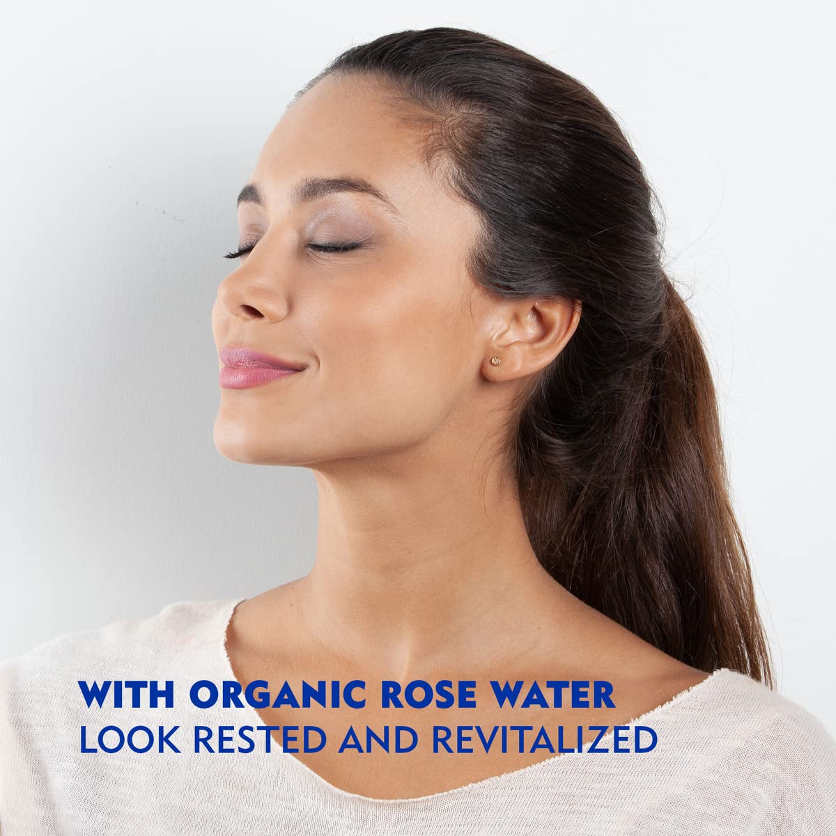NIVEA Rose Gel Cream on hand demonstrates lightweight moisture