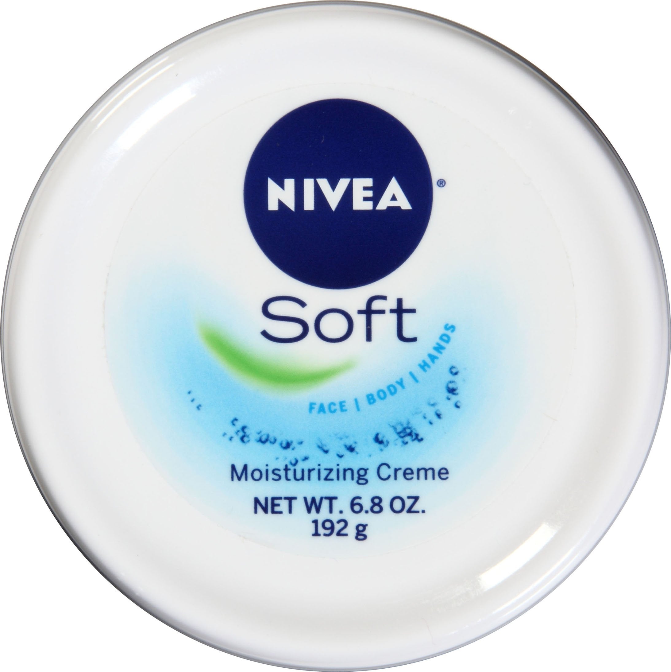 NIVEA Soft cream on hand for smooth skin.