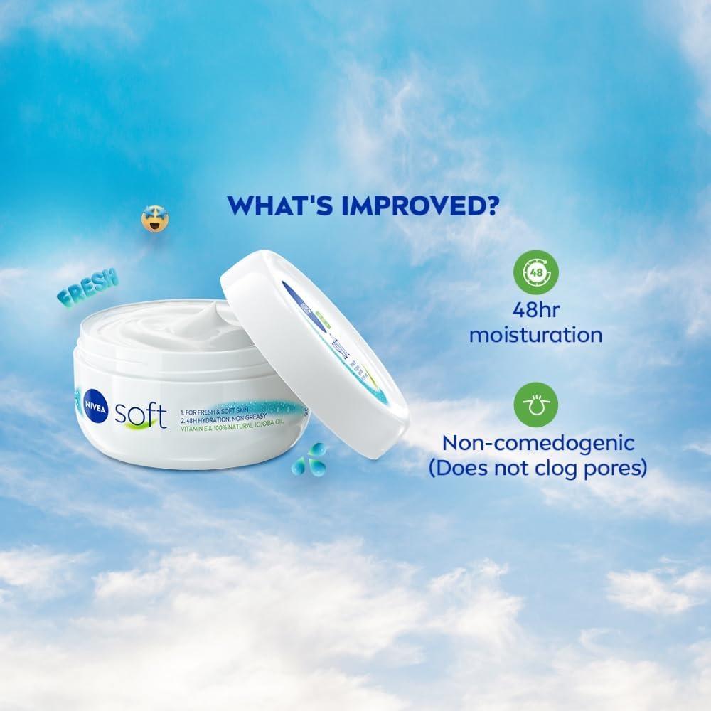 NIVEA Soft hand application for daily moisture.