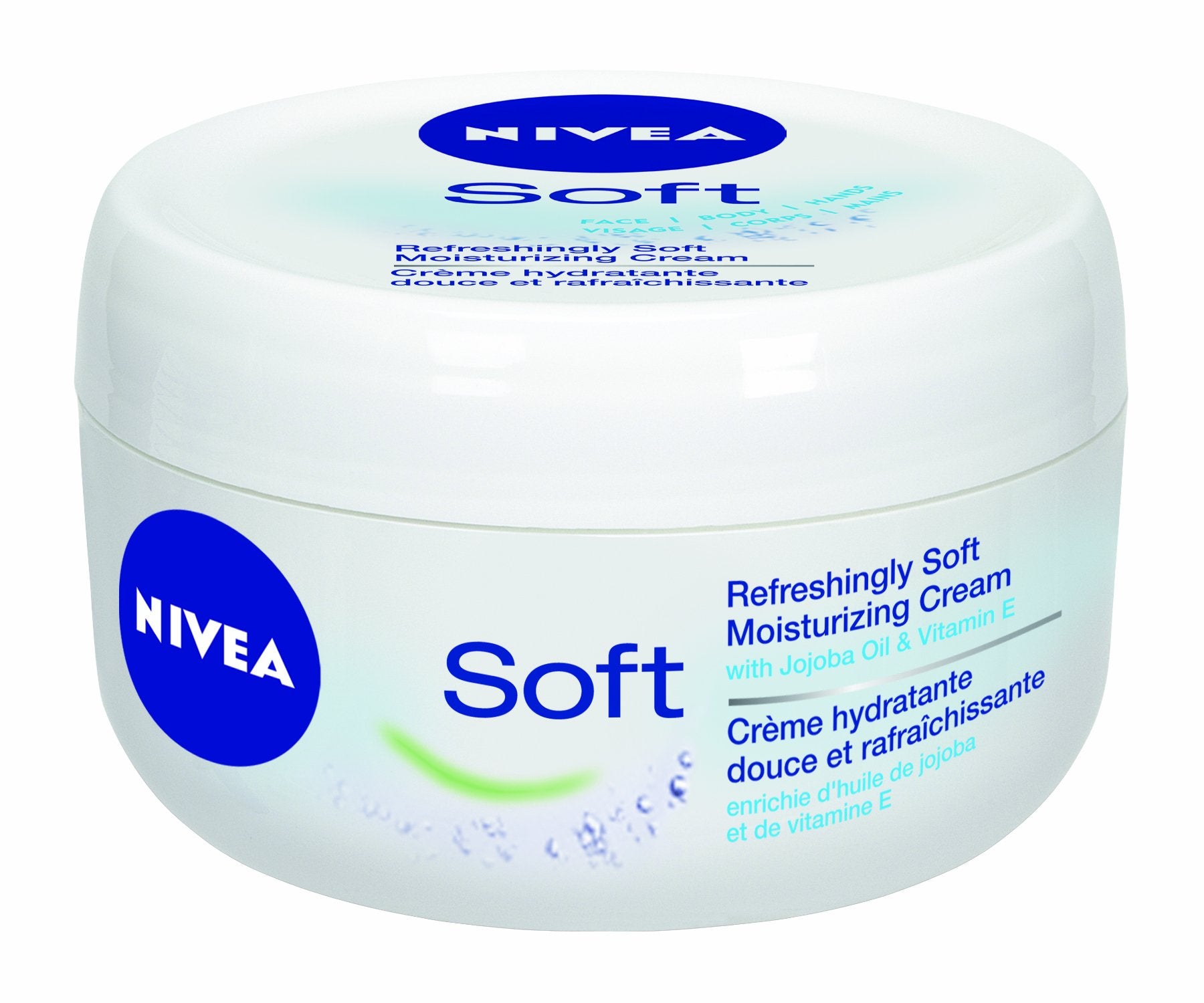 NIVEA Soft pack of three tubes, convenient daily moisturizer.