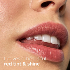 NIVEA Strawberry Lip Care shea butter ingredient closeup for moisture