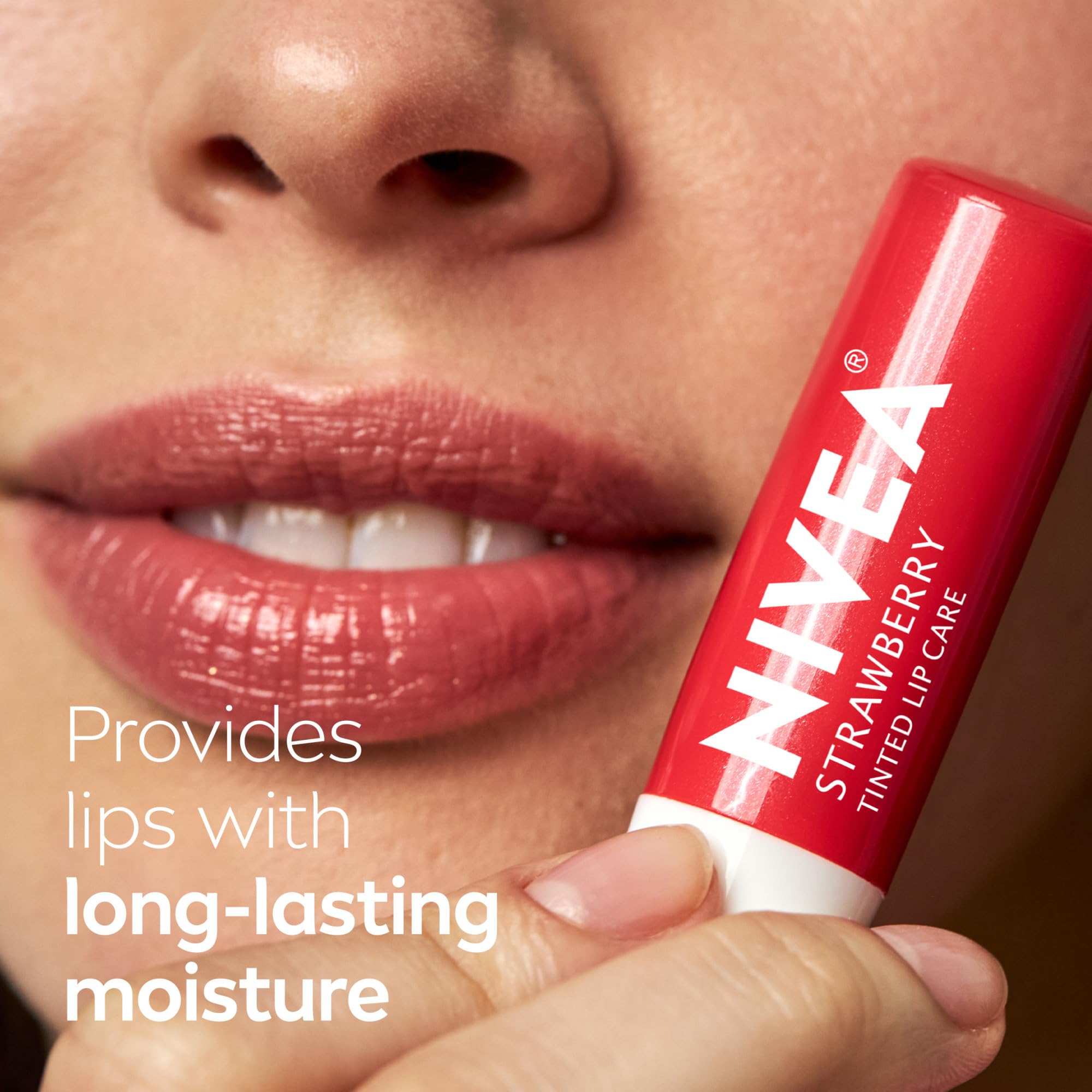 NIVEA Strawberry Lip Care vitamin C and E for healthy lips