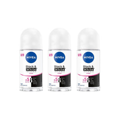 NIVEA Women invisible roll-on bottle providing 72-hour protection with no white marks.