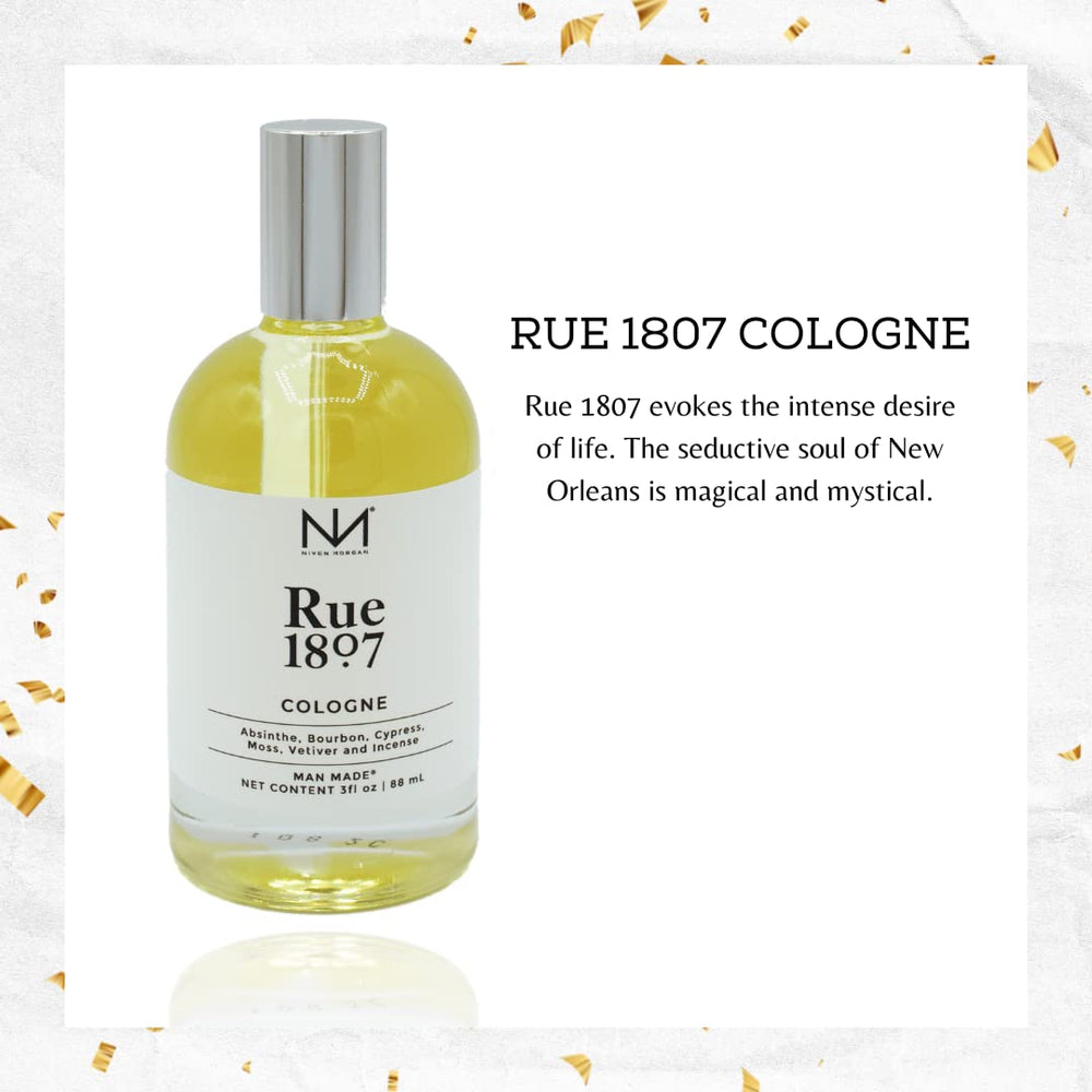 Close-up of absinthe and bourbon notes in Rue 1807, evoking bold, intriguing charm.