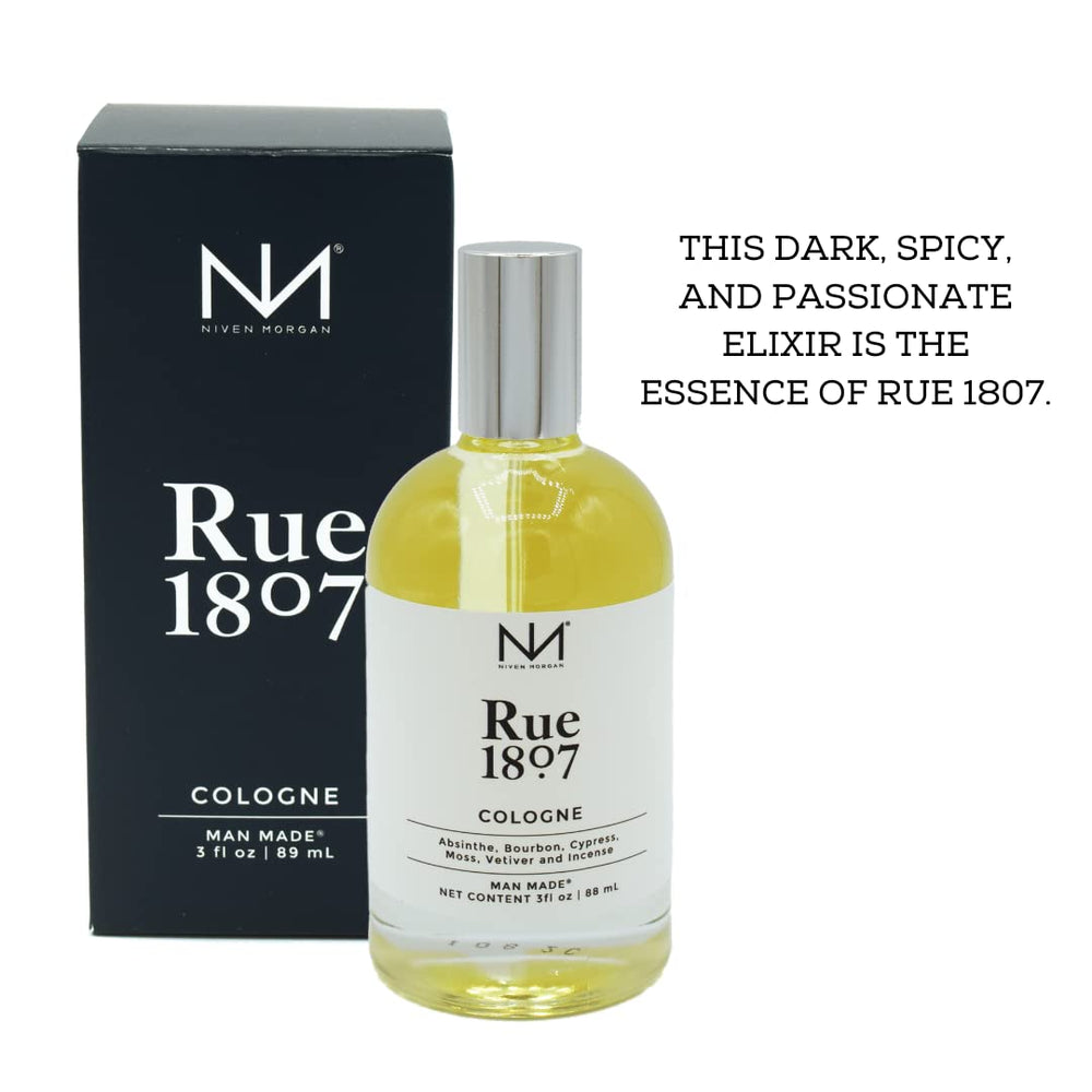Scent spray action capture hinting at contemporary, versatile wear for him.