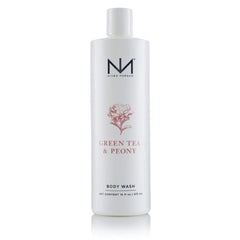 Niven Morgan Green Tea and Peony body wash bottle, refreshing fragrance and hydrating cleanse