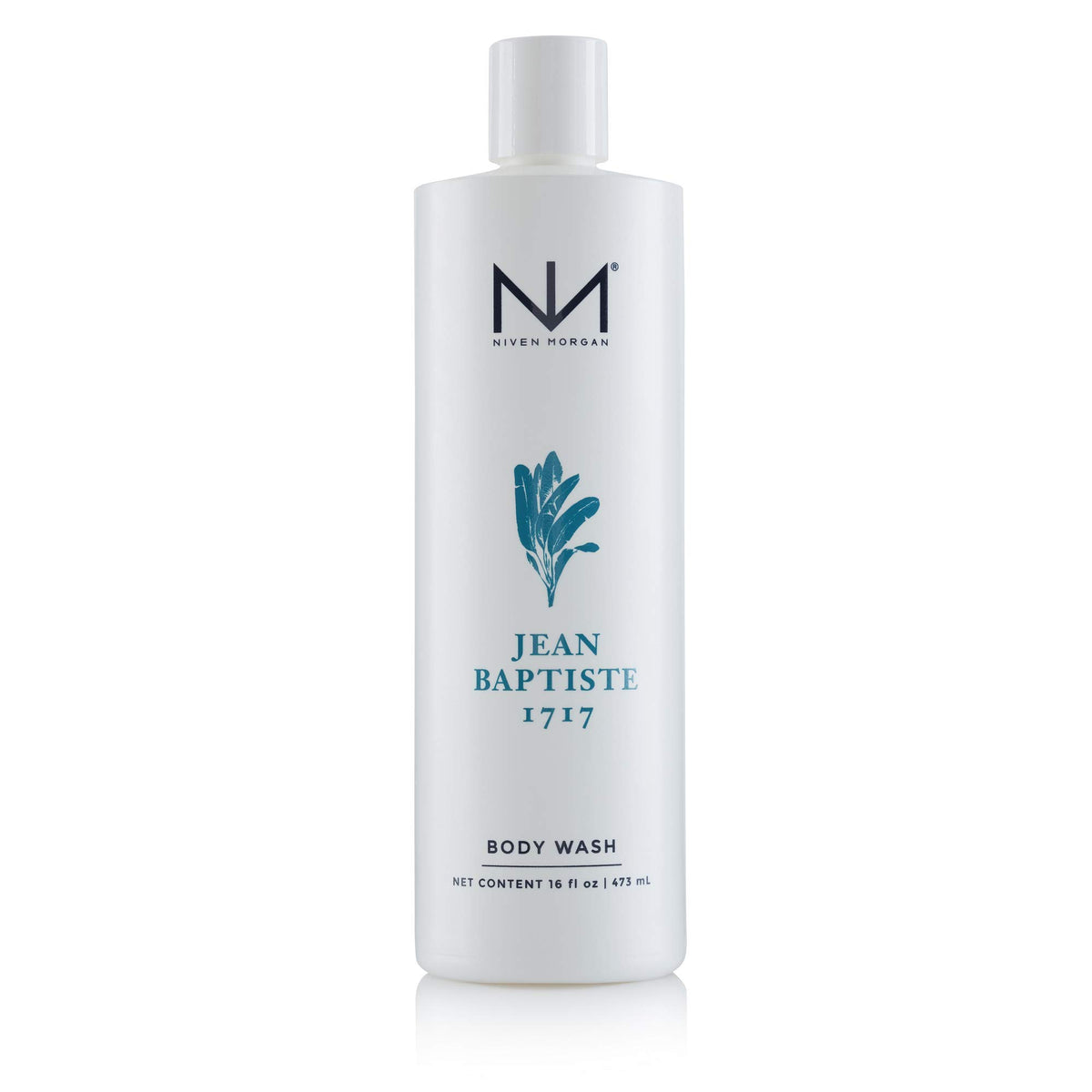 Niven Morgan Jean Baptiste Body Wash bottle being poured for a gentle daily cleanse.