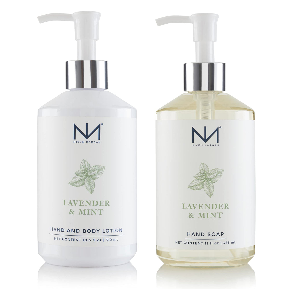 Niven Morgan Lavender & Mint soap for gentle cleansing with aloe vera.