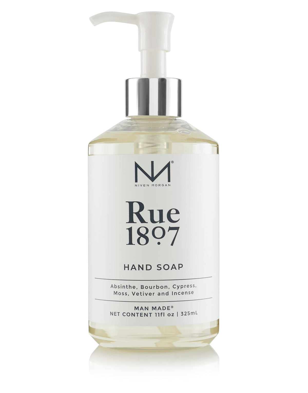 Niven Morgan Rue 1807 hand soap bottle for gentle daily cleansing