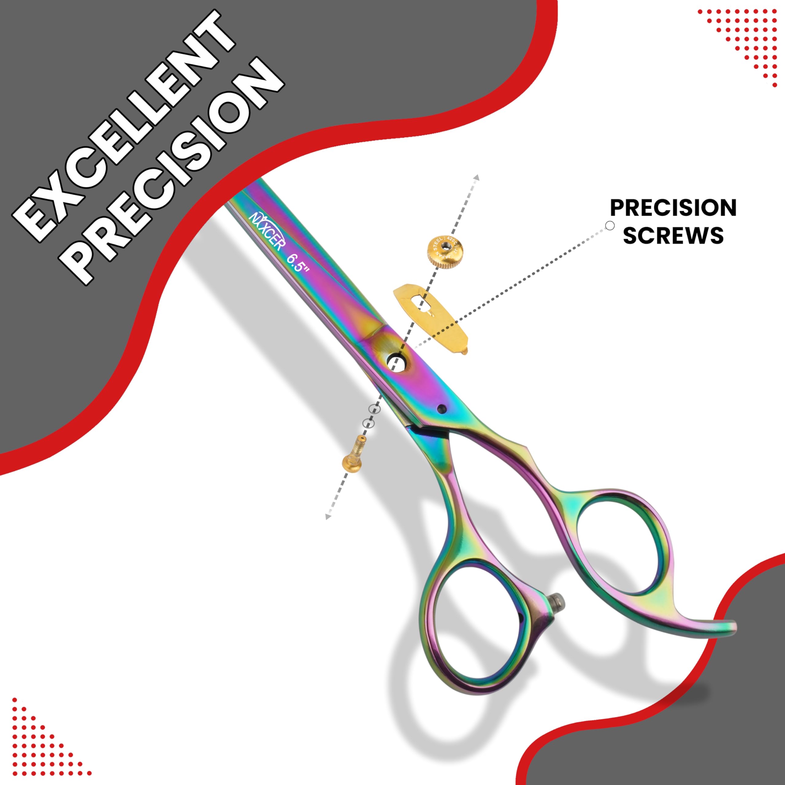 Nixcer adjustment screw close-up for customizable tension and control