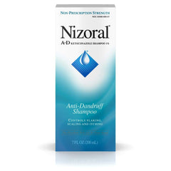Nizoral A-D value pack blue label closeup highlights key ingredient