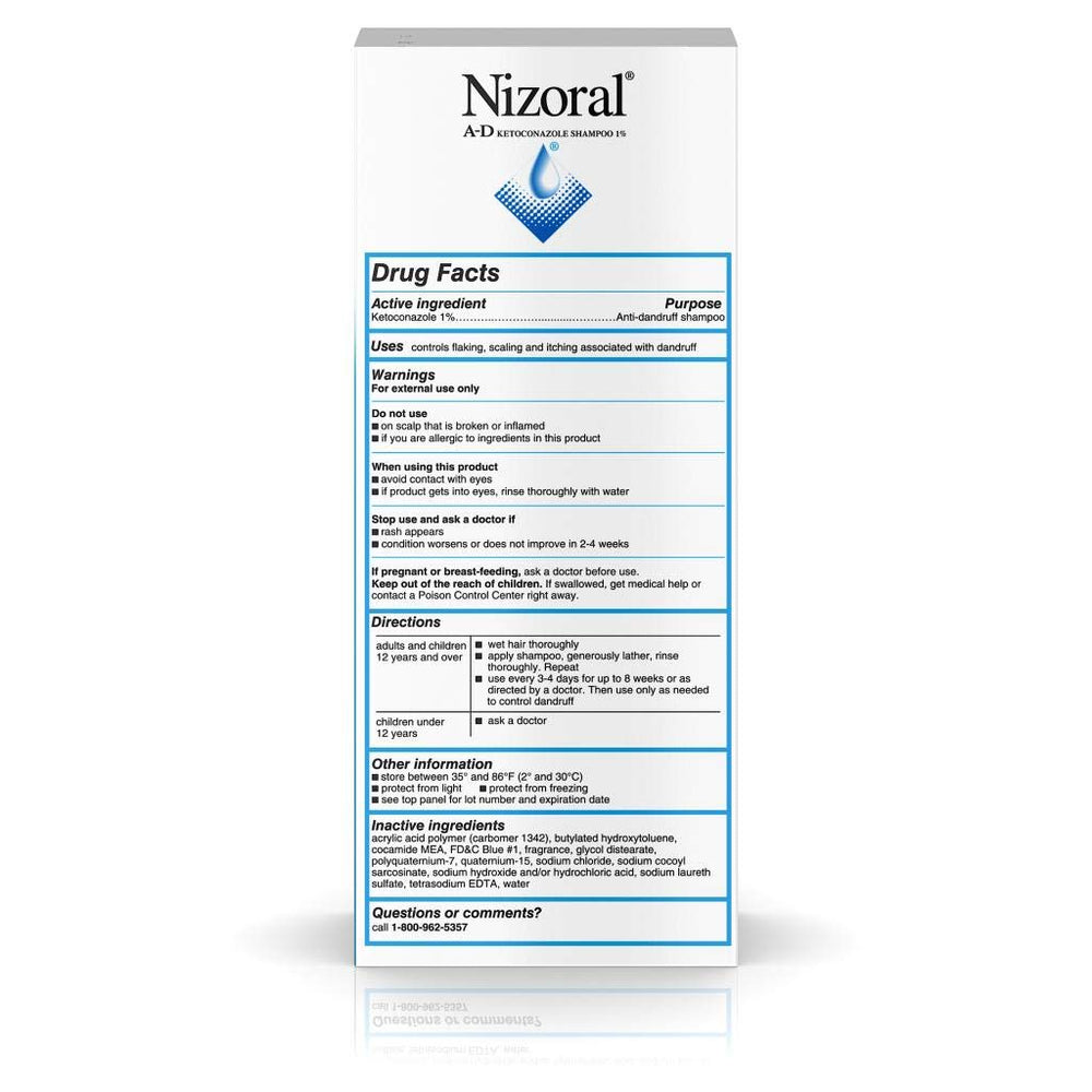Nizoral A-D value pack two bottles side-by-side for convenience