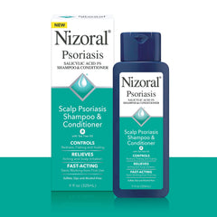 Nizoral psoriasis shampoo with green tea extract for refreshed scalp