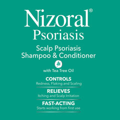 Nizoral with vitamins E C and B5 supports healthy hair and scalp