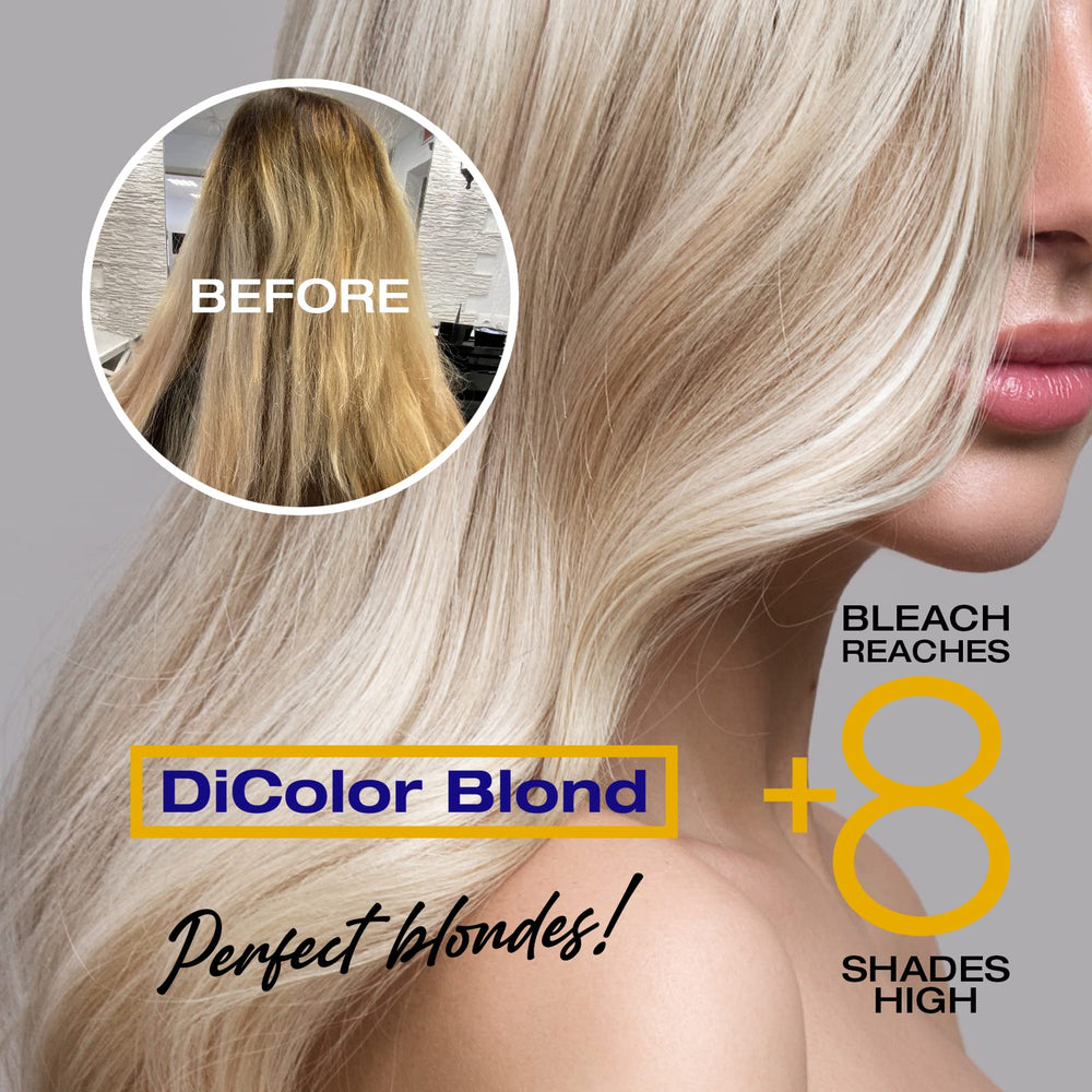NK Professional Care DiColor Blonde mint fragrance bottle close-up.