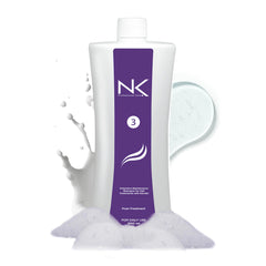 NK Professional Care Step 3 bottle shows keratin-friendly cleansing for smooth results
