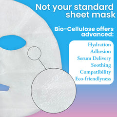 NKG The Kefir Mask worn on the face showing natural, snug fit.