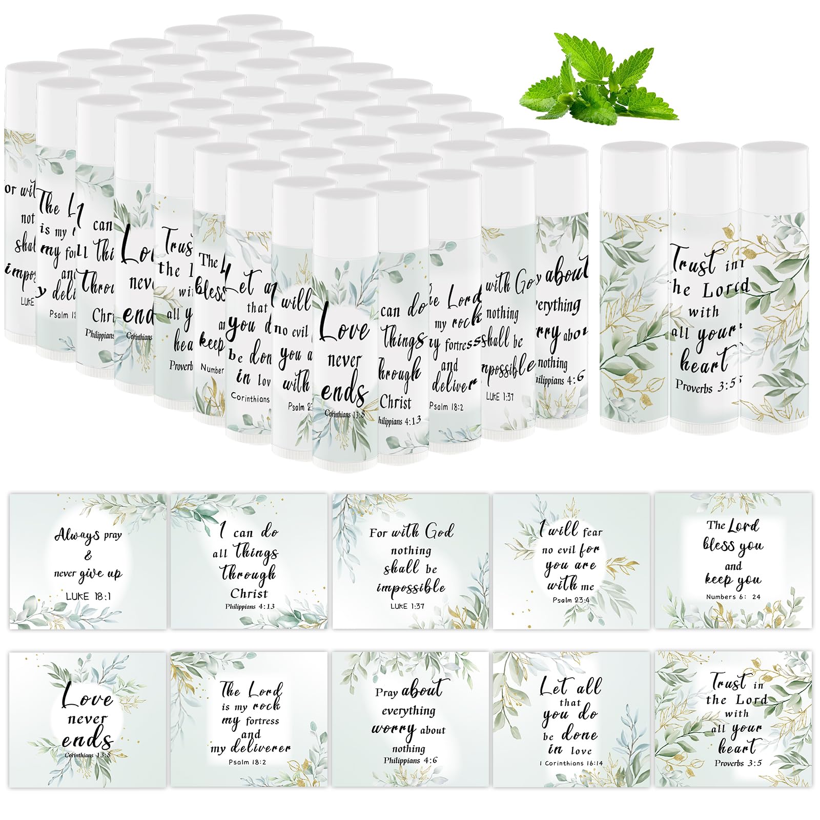 Nlicrst Bible Verse Lip Balm pack, gifting-ready for daily lip care