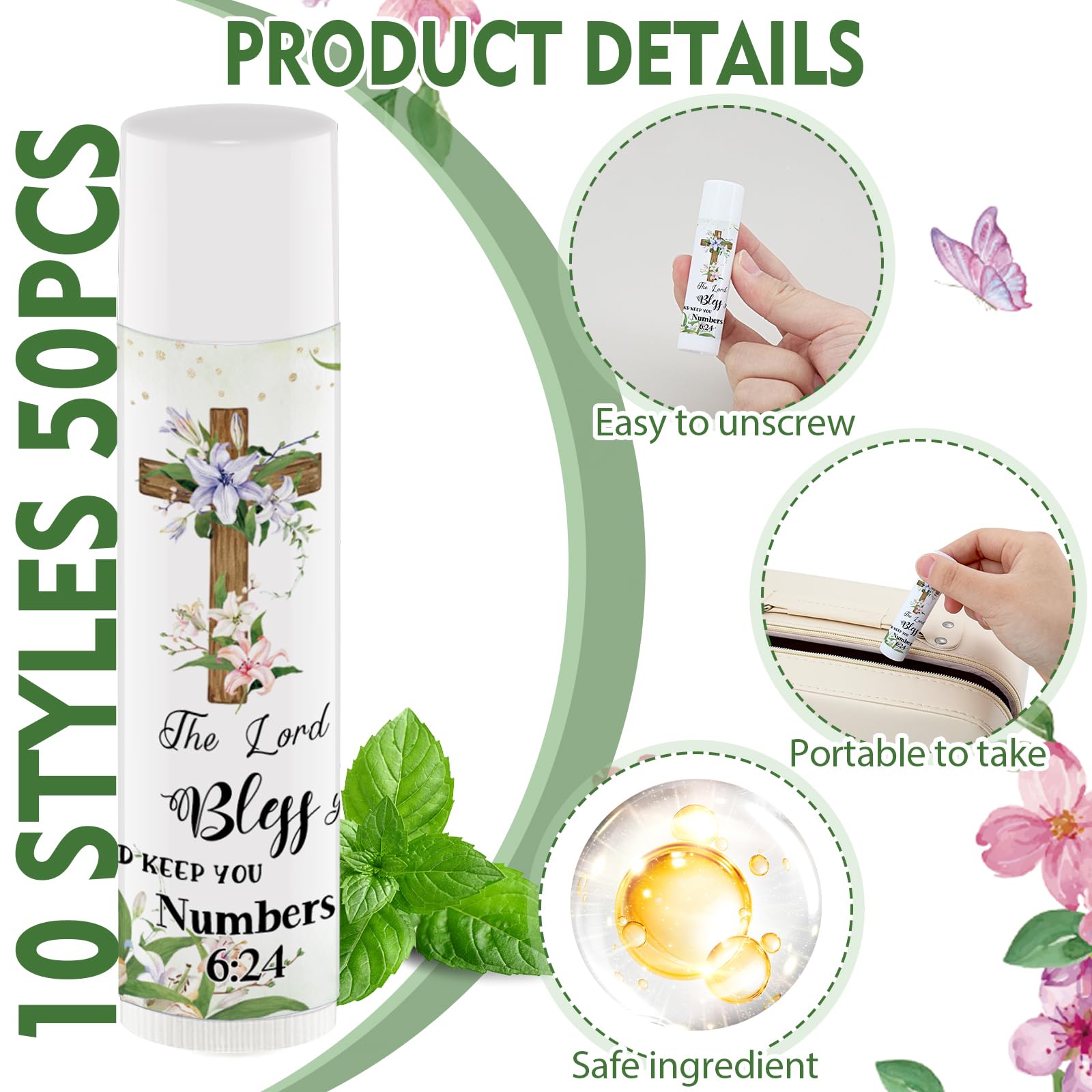 Nlicrst organza bag with lip balm enables shareable gift presentation.