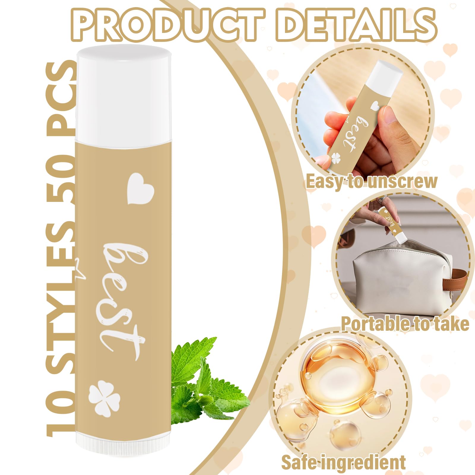 Nlicrst thank-you cards included with lip balms for appreciation moments