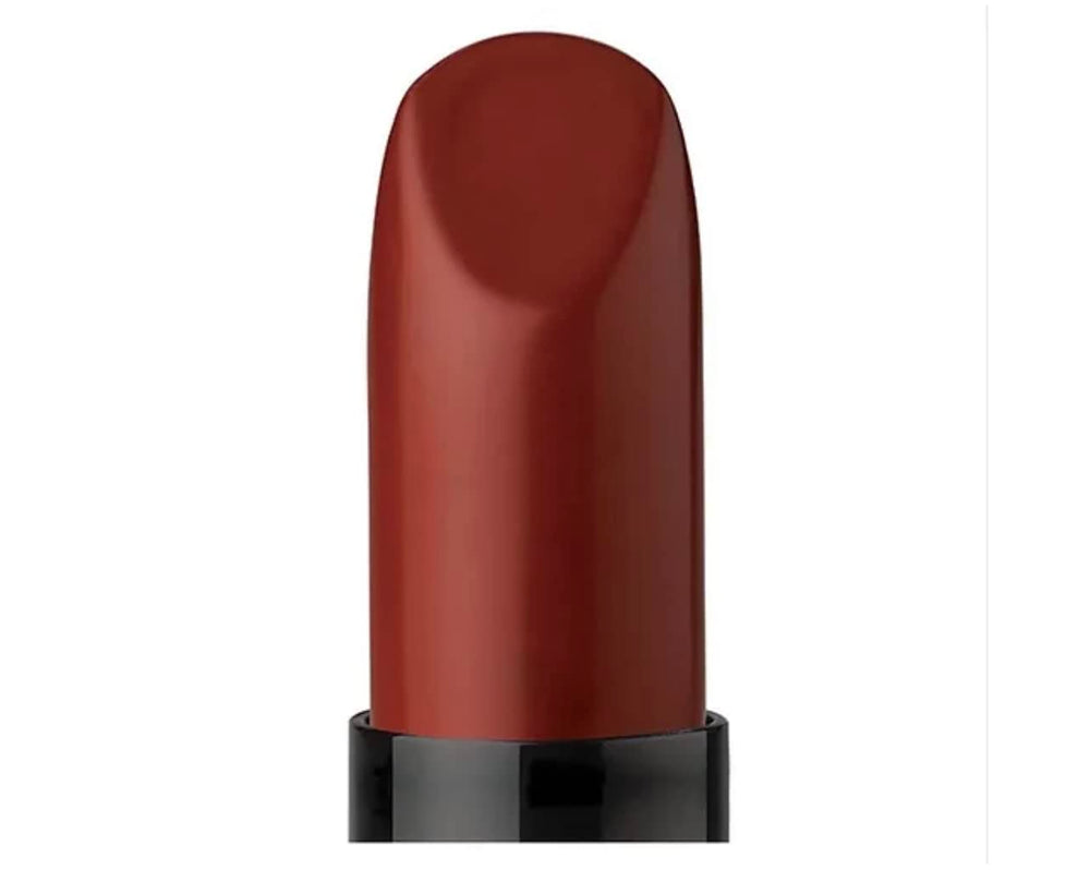 NNYL BEAUTY Burnt Amber lipstick swatches reveal rich color and shine