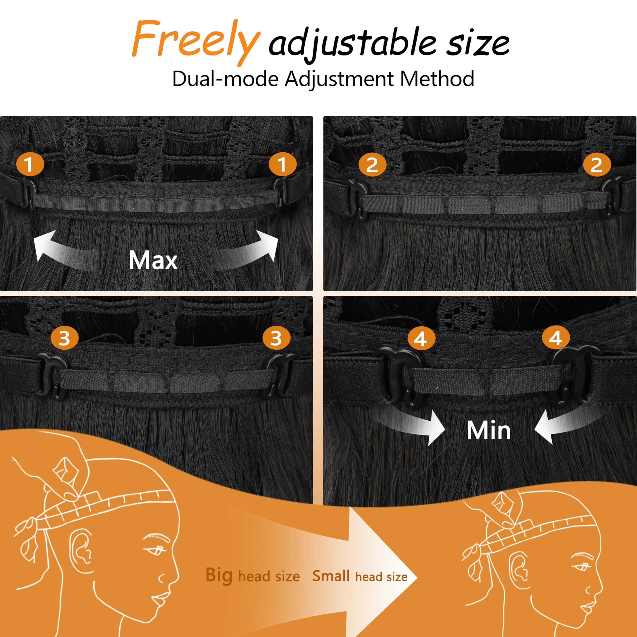 Nnzes lightweight 180g wig ideal for travel and daily use