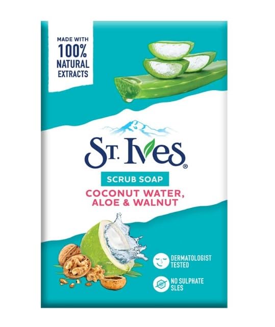 NO. 610TH St. Ives Scrub Bar 4-pack packaging for on-the-go use