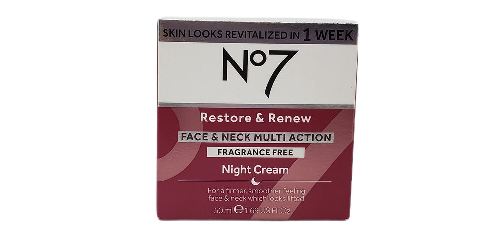 No. 7 face and neck care application showing smooth, even coverage