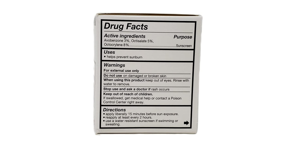 No. 7 SPF 30 broad-spectrum packaging label on day cream