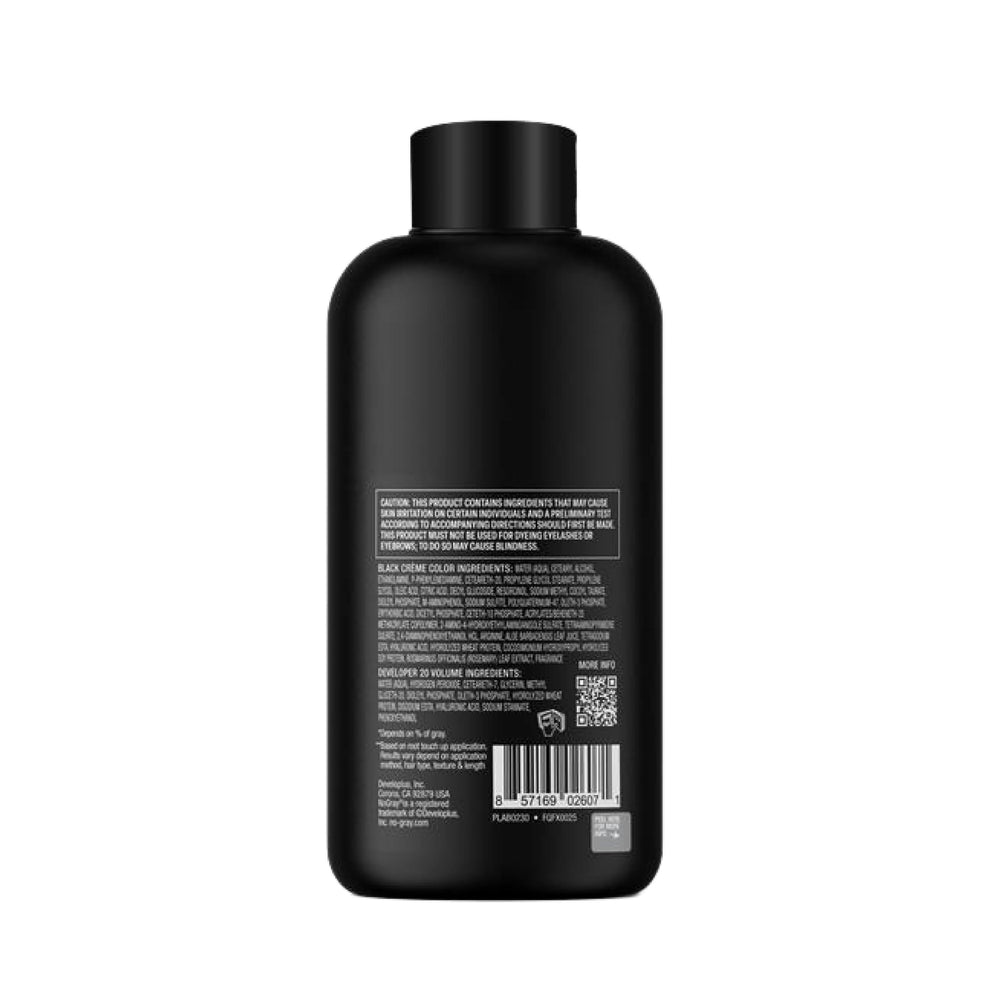 No Gray Quick Color Shampoo dual-chamber pump in action for precise mixing.