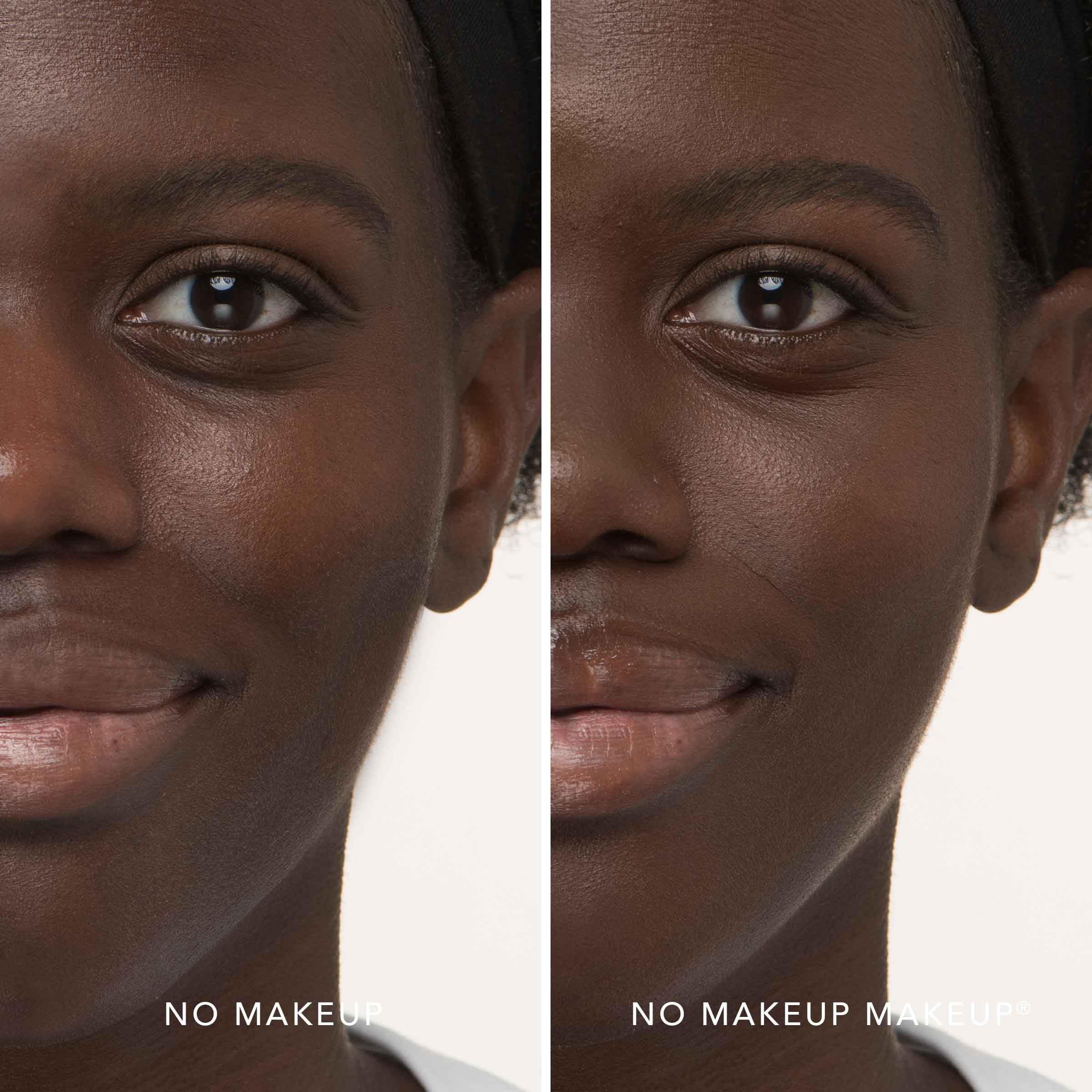 No Makeup Makeup Duo packaging highlights a compact dual-chamber design for on-the-go coverage.