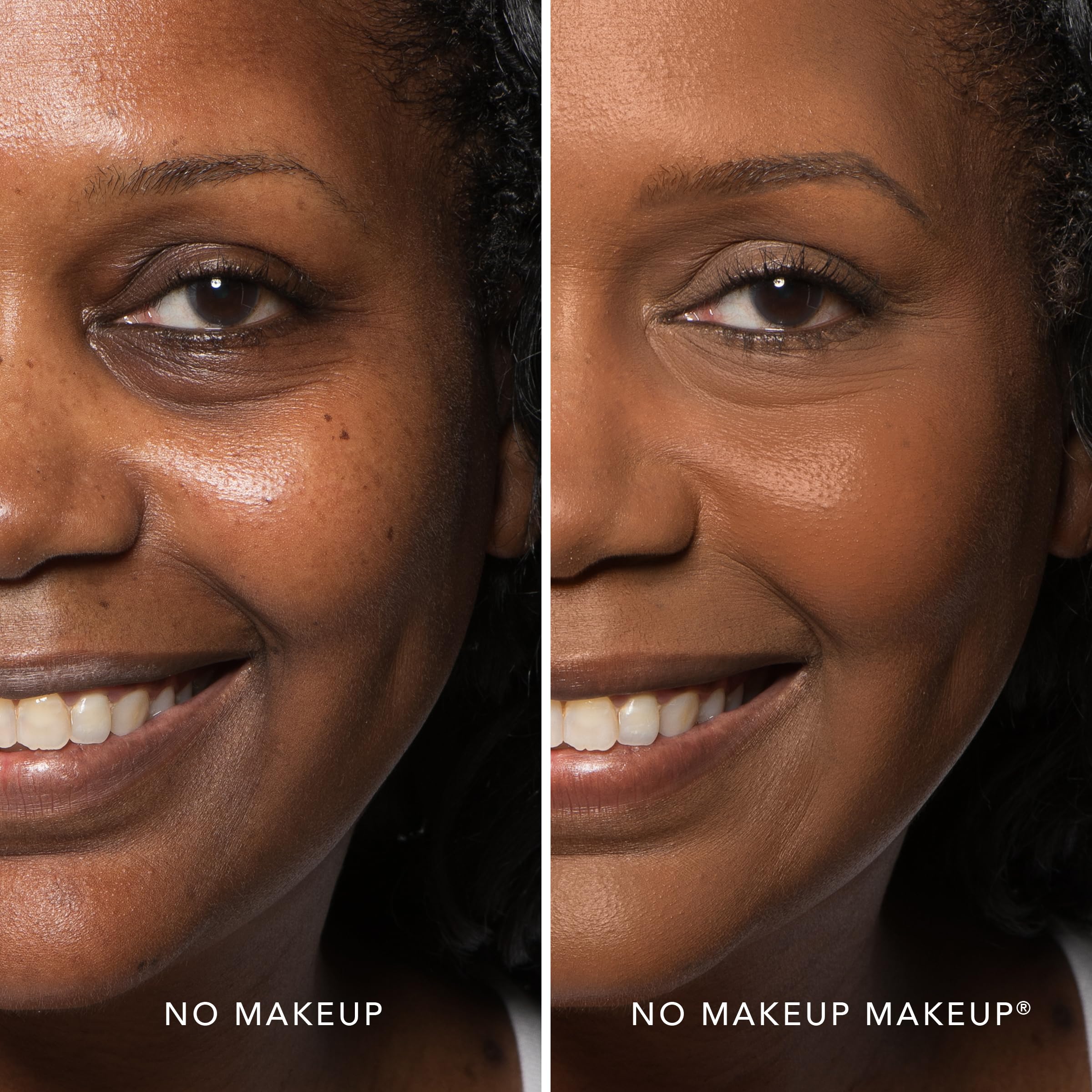 No Makeup Makeup FlexShade Mocha swatch shows warm medium-deep tone