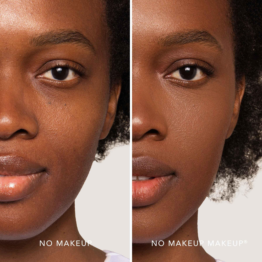 No Makeup Makeup Foundation FlexShade adaptive match demonstrating skin-tone responsive finish