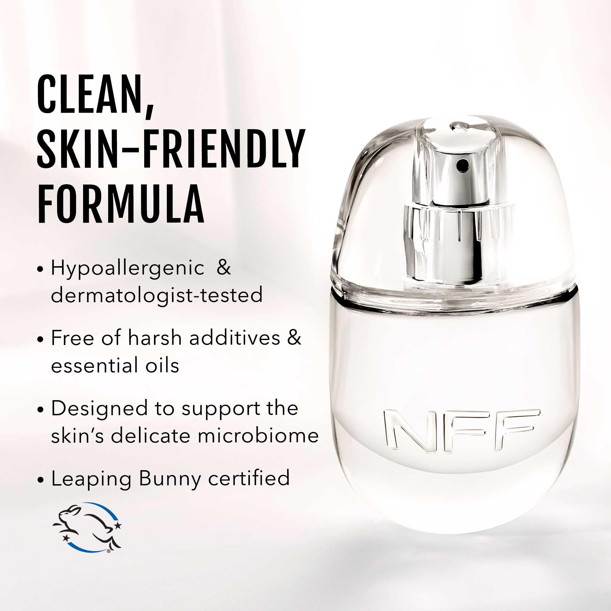 No Makeup Makeup Lightweight formula close-up suggests non-greasy wear.