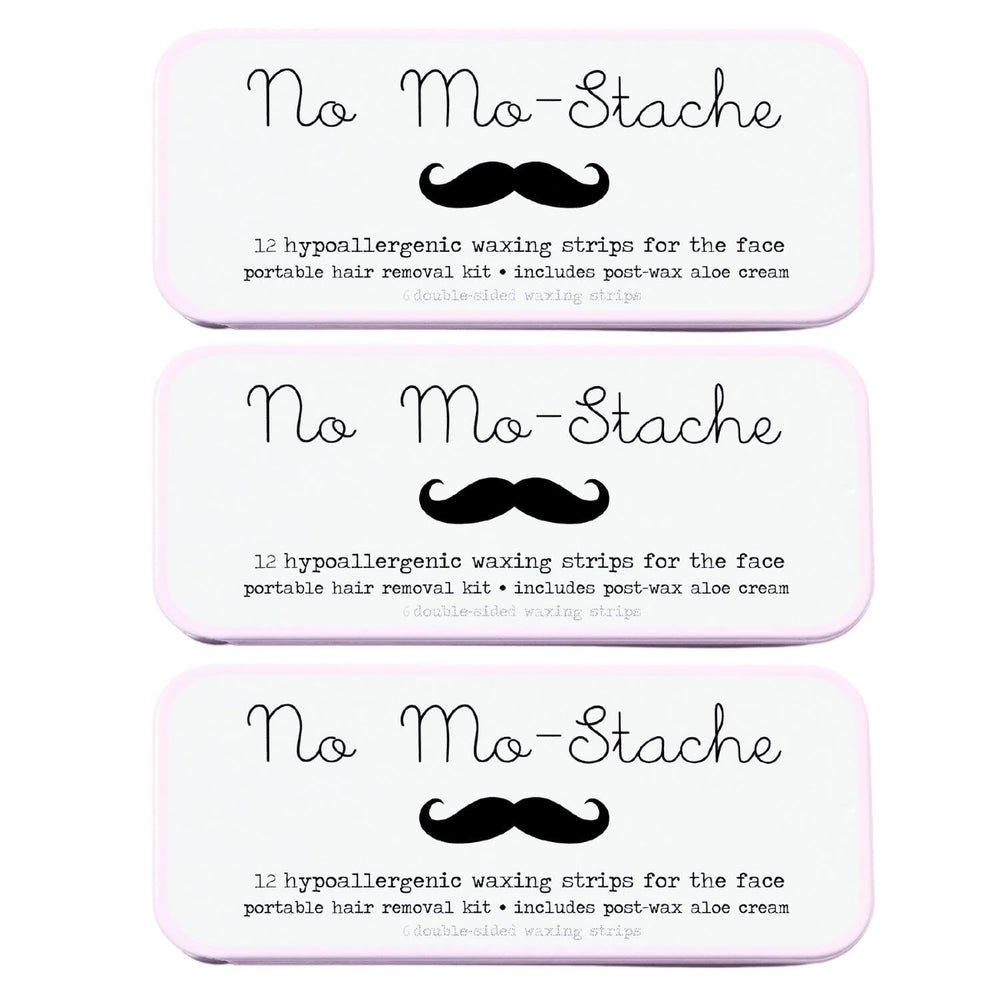 No Mo-Stache lip wax strip pack for quick home use.