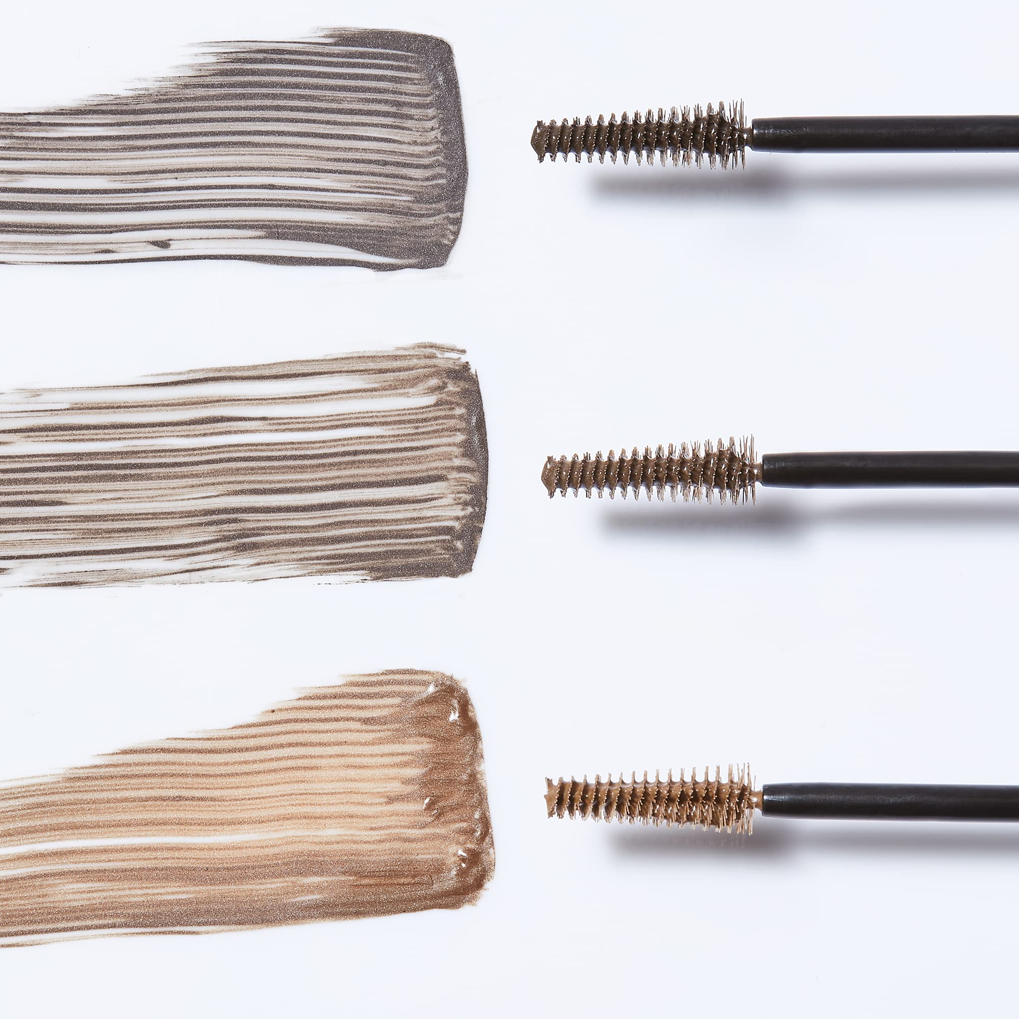 No7 brow gel swatch demonstrates subtle color development for natural brow enhancement.