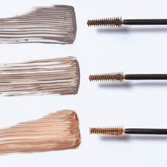 No7 brow gel swatch demonstrates subtle color development for natural brow enhancement.