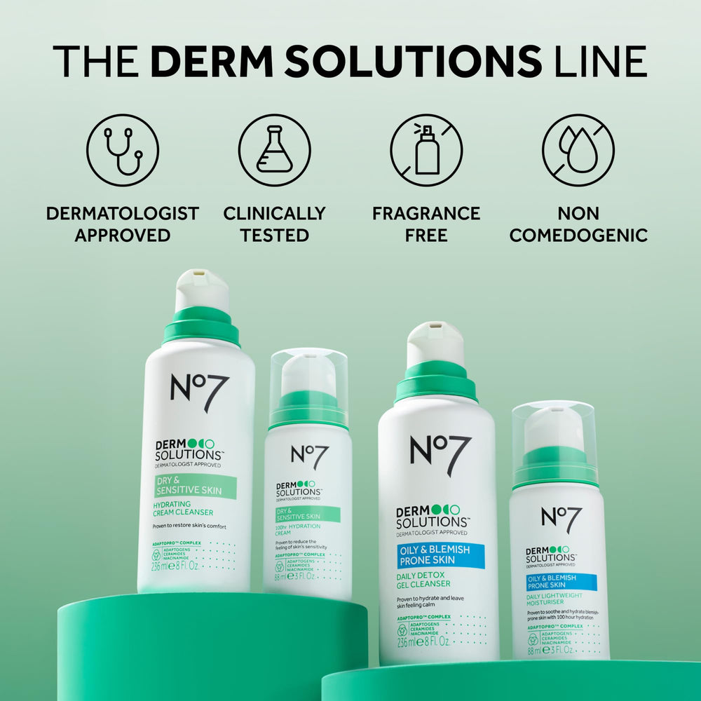 Soft, hydrated skin after using No7 Derm Solutions Daily Detox