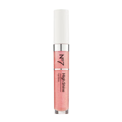 No7 High Shine Lip Gloss Pink Slip bottle with rich shine and hydration