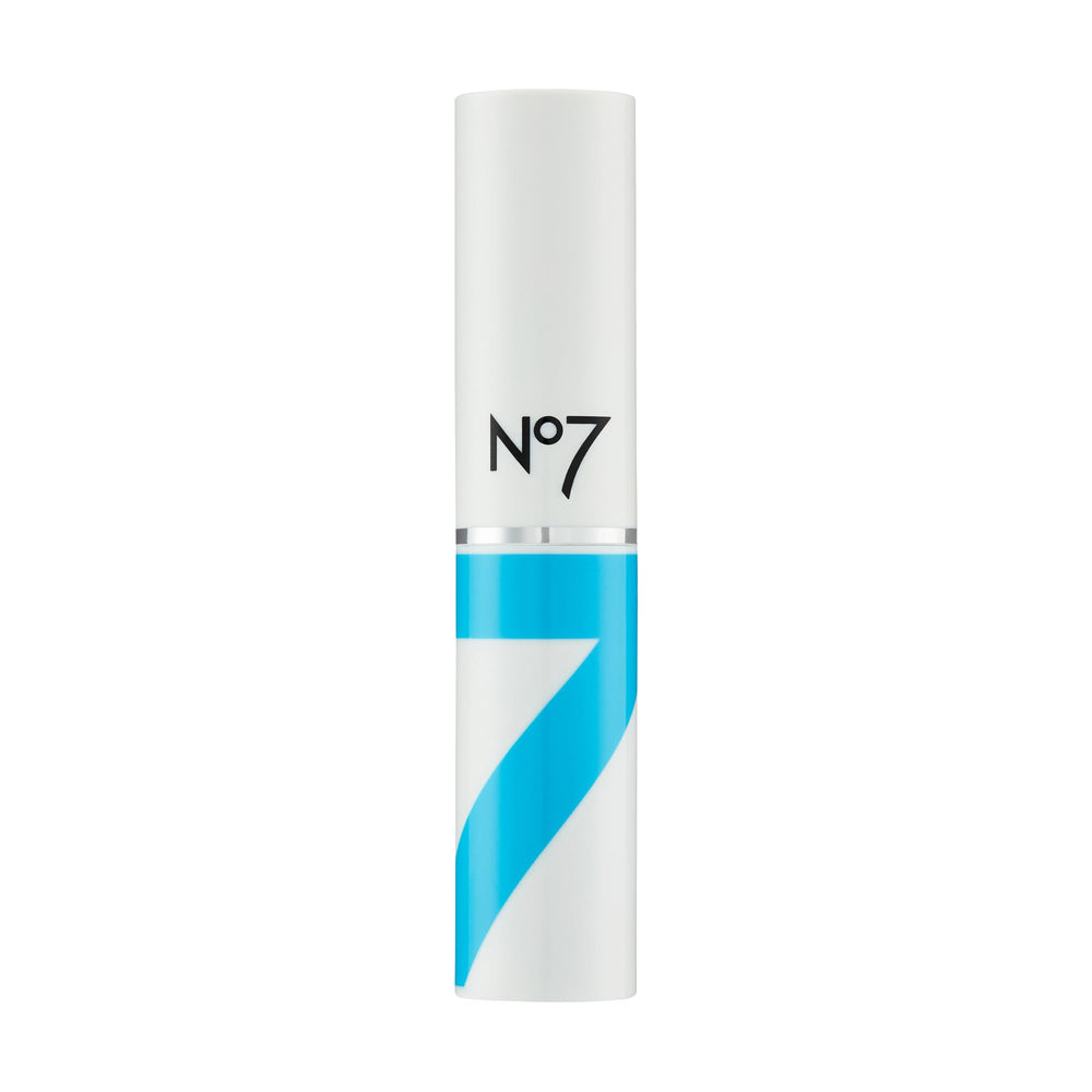 No7 HydraLuminous Lip Balm packaging shot emphasizing clean skin-loving ingredients.