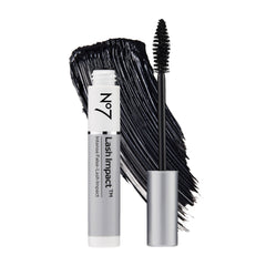 No7 Lash Impact Mascara brush-application delivering bold volume and definition
