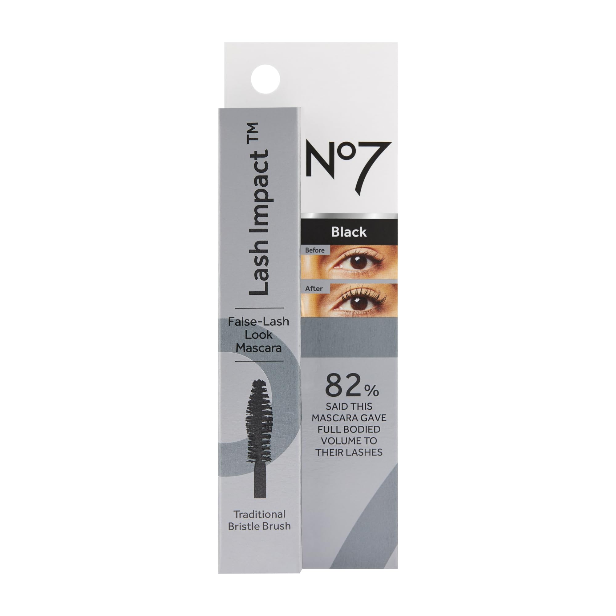 No7 Lash Impact Mascara tube 7ml handy packaging
