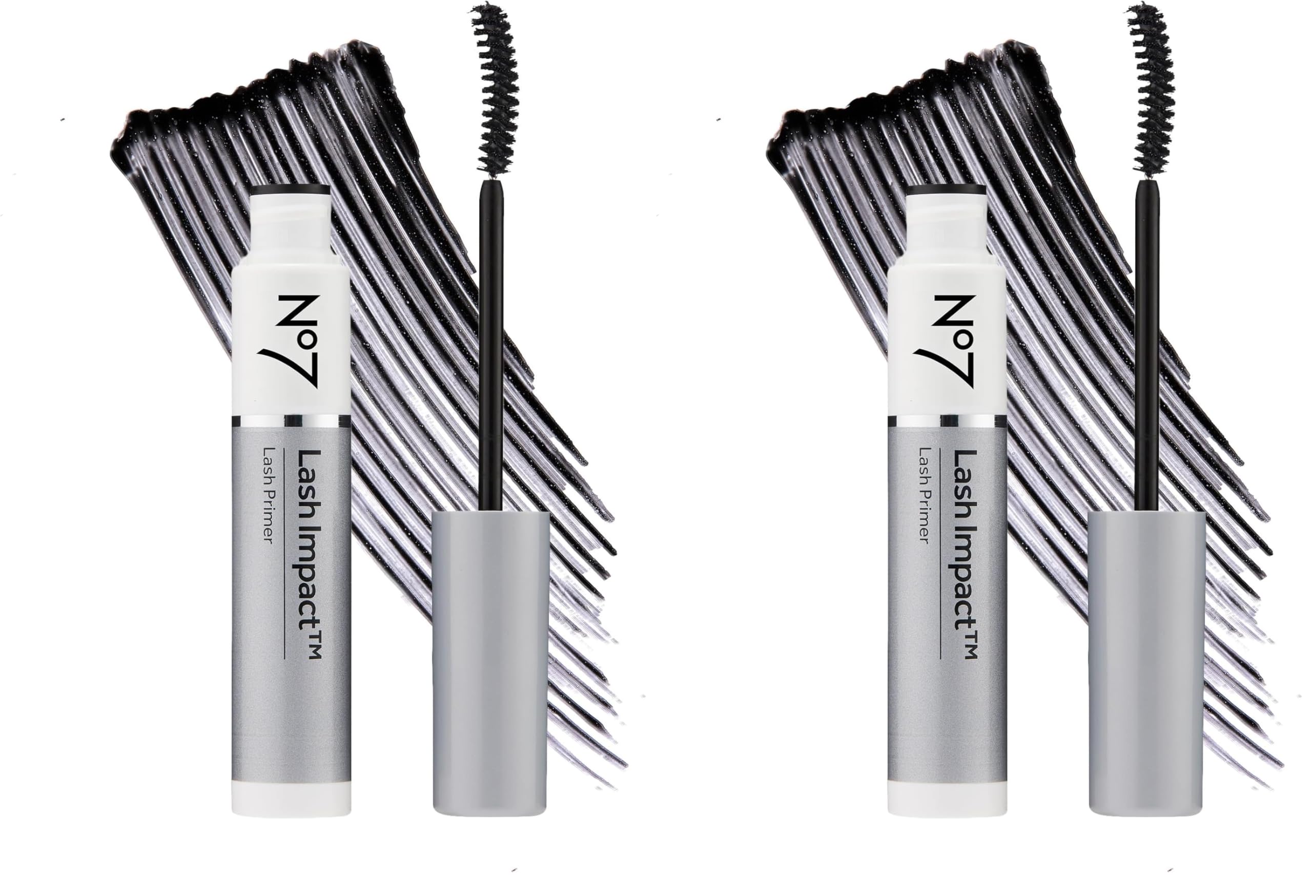 No7 Lash Impact Primer bottle close-up for smooth mascara base.