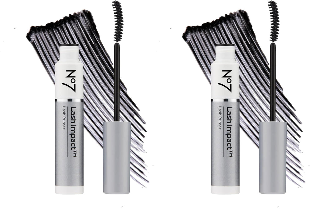 No7 Lash Impact Primer bottle close-up for smooth mascara base.