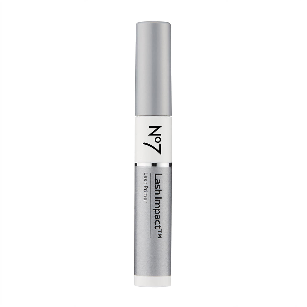 Lashes defined with No7 Lash Impact Primer applied for a defined look.