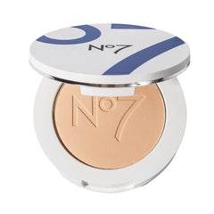 No7 Lift & Luminate pressed compact delivers a smooth, illuminated finish.