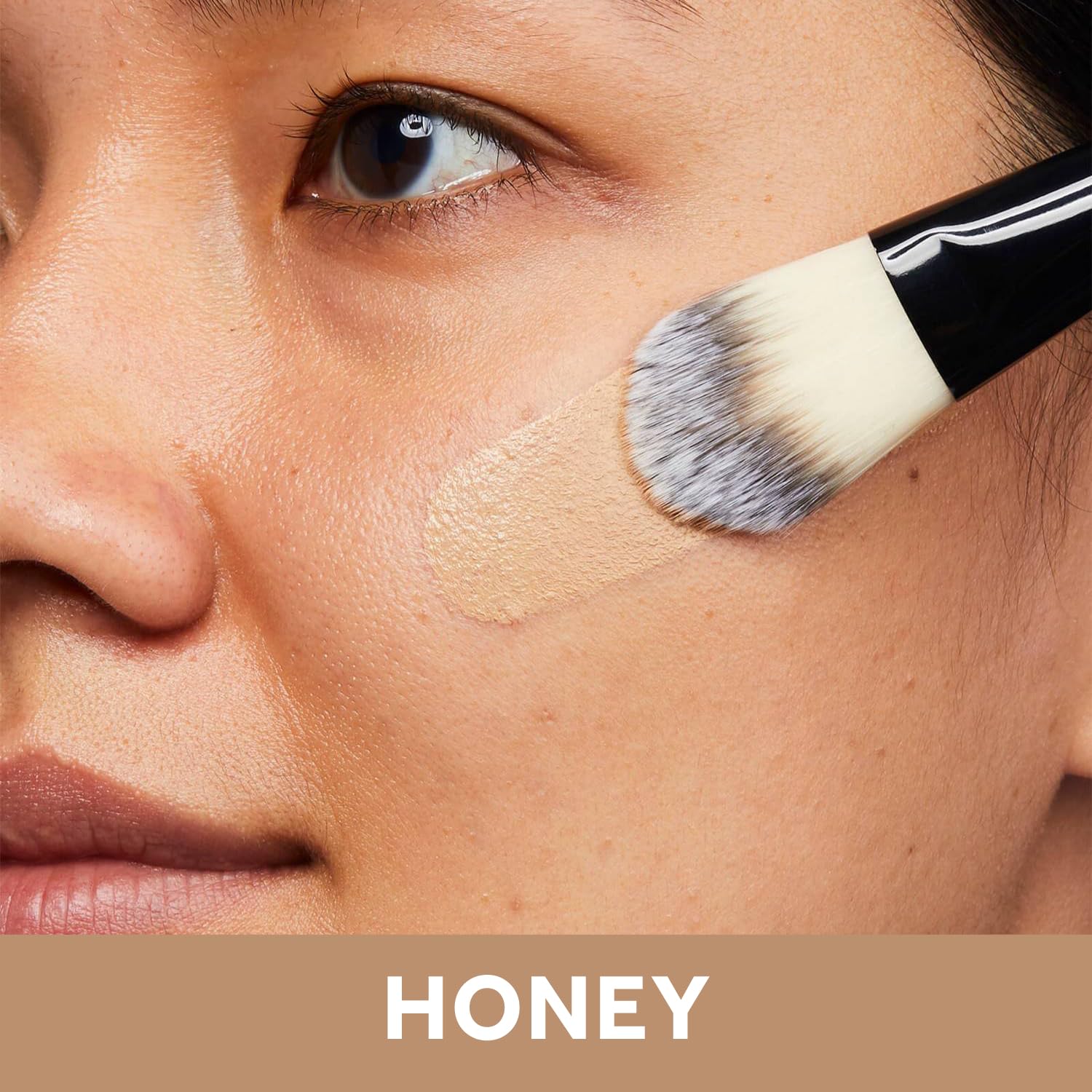 No7 Lift & Luminate pump dispenses foundation for smooth, even coverage.