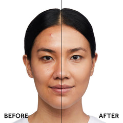 No7 Lift & Luminate swatch on skin reveals a soft, skin-blurring glow.