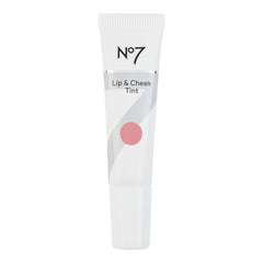 No7 Lip and Cheek Tint Dusk Pink tube for on the go rosy lips and natural cheeks