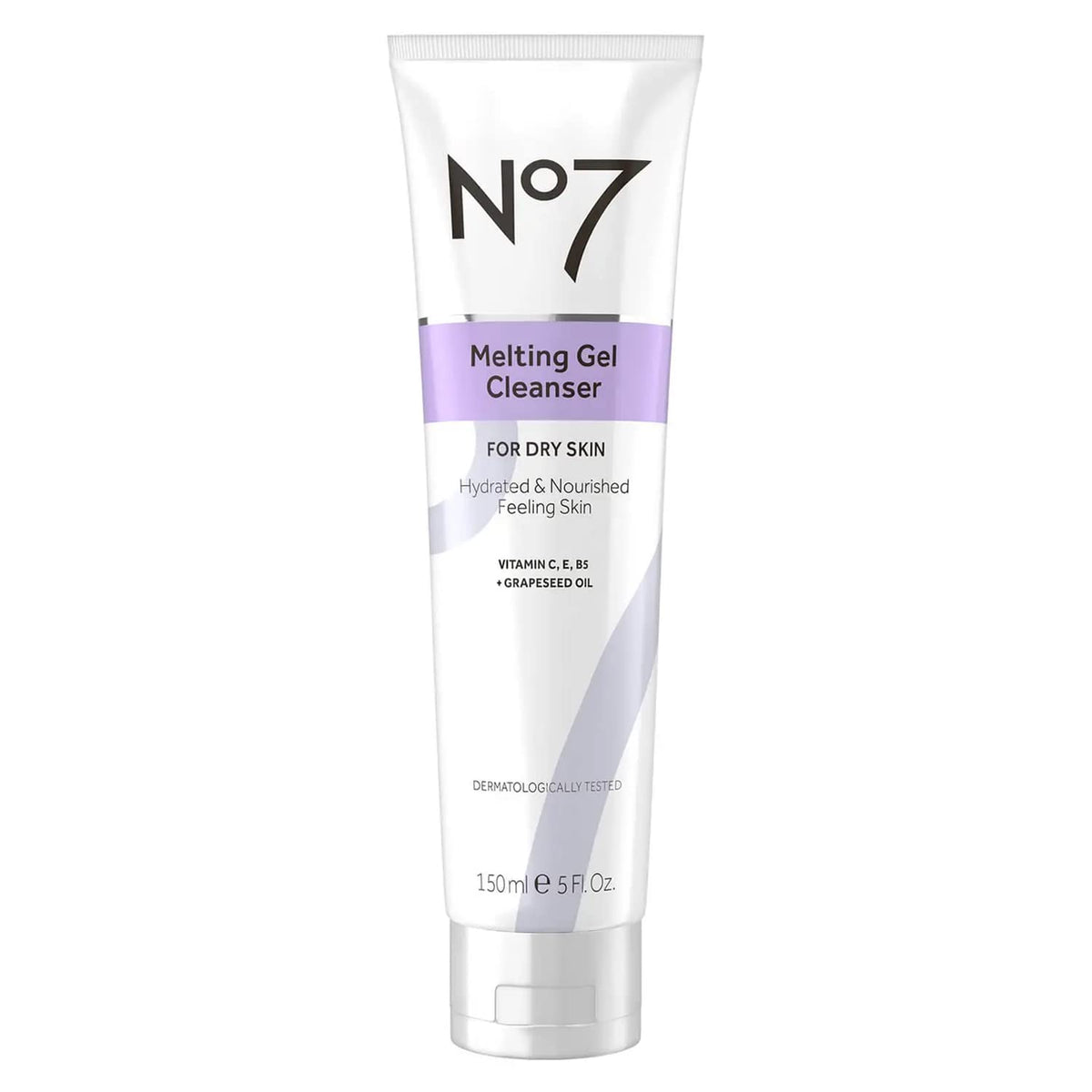 No7 Melting Gel Cleanser bottle pours away makeup while hydrating the skin.